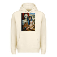 Tofu alien chimp baby religion conspiracy poster Premium Hoodie - FloraArt