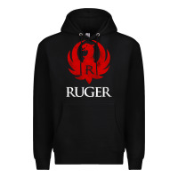 Black vintage ruger Premium Hoodie - FloraArt