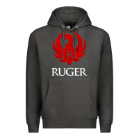 Charcoal Heather vintage ruger Premium Hoodie - FloraArt