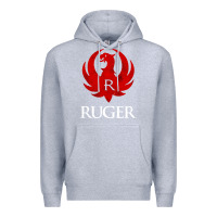 Heather Grey vintage ruger Premium Hoodie - FloraArt