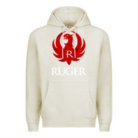 Oatmeal Heather vintage ruger Premium Hoodie - FloraArt