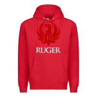 Red vintage ruger Premium Hoodie - FloraArt