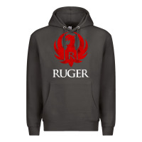 Smoke vintage ruger Premium Hoodie - FloraArt