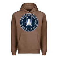 Chestnut Official United States Space Force USSF Military Patch Premium Hoodie - FloraArt
