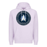 Lilac Official United States Space Force USSF Military Patch Premium Hoodie - FloraArt