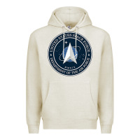Oatmeal Heather Official United States Space Force USSF Military Patch Premium Hoodie - FloraArt