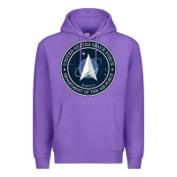 Purple Official United States Space Force USSF Military Patch Premium Hoodie - FloraArt