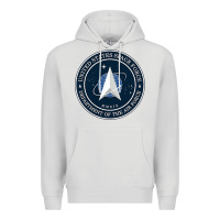 Dove Grey Official United States Space Force USSF Military Patch Premium Hoodie - FloraArt