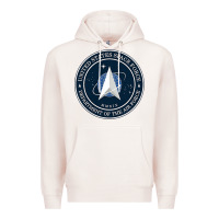 Pale Pink Official United States Space Force USSF Military Patch Premium Hoodie - FloraArt