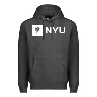 Charcoal Heather nyu new york university Premium Hoodie - FloraArt