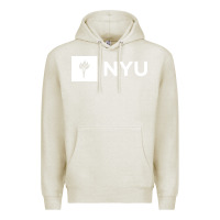 Oatmeal Heather nyu new york university Premium Hoodie - FloraArt