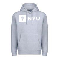 Heather Grey nyu new york university Premium Hoodie - FloraArt