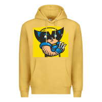 Antique Gold snikt i, wolverine Premium Hoodie - FloraArt