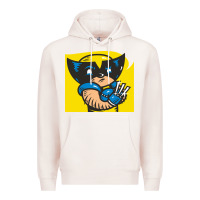 Pale Pink snikt i, wolverine Premium Hoodie - FloraArt