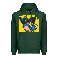 Sports Green snikt i, wolverine Premium Hoodie - FloraArt