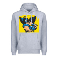 Heather Grey snikt i, wolverine Premium Hoodie - FloraArt