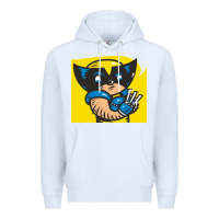 White snikt i, wolverine Premium Hoodie - FloraArt