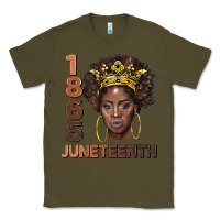 Army Green 1865 juneteenth black women Classic Tee - BarkalooDesign