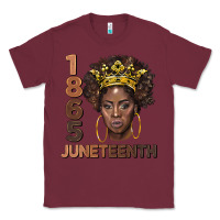 Burgundy 1865 juneteenth black women Classic Tee - BarkalooDesign