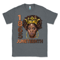 Charcoal Heather 1865 juneteenth black women Classic Tee - BarkalooDesign