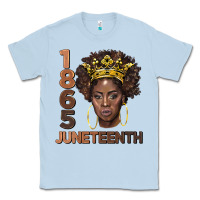 Dusty Blue 1865 juneteenth black women Classic Tee - BarkalooDesign