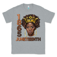 Heather Grey 1865 juneteenth black women Classic Tee - BarkalooDesign