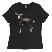 Black Alpine Goat Ladies Tee - LillyAllenDesigns