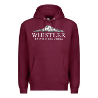 Burgundy whistler british columbia shirt long sleeve, mountain tee Premium Hoodie - FloraArt
