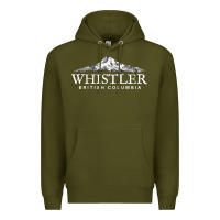 Army Green whistler british columbia shirt long sleeve, mountain tee Premium Hoodie - FloraArt