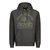 Charcoal Heather Hooj Choons (Olive Green) Premium Hoodie - FloraArt