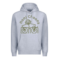 Heather Grey Hooj Choons (Olive Green) Premium Hoodie - FloraArt