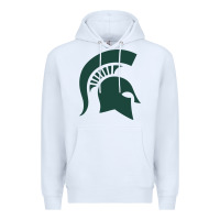 White the michigan state spartans Premium Hoodie - FloraArt