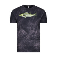 Cloud Black Striped Bass Vintage Tee - LillyAllenDesigns