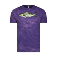 Cloud Purple Striped Bass Vintage Tee - LillyAllenDesigns