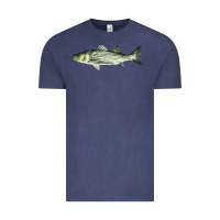 Vintage Denim Striped Bass Vintage Tee - LillyAllenDesigns