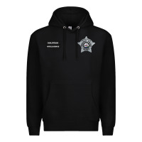 Black CHICAGO P.D - DETECTIVE JAY HALSTEAD - INTELLIGENCE BADGE VEST Premium Hoodie - FloraArt