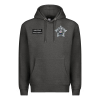 Charcoal Heather CHICAGO P.D - DETECTIVE JAY HALSTEAD - INTELLIGENCE BADGE VEST Premium Hoodie - FloraArt