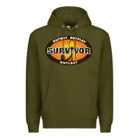 Army Green Survivor Outwit, Outplay, Outlast Premium Hoodie - FloraArt