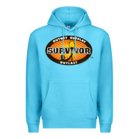 Ocean Blue Survivor Outwit, Outplay, Outlast Premium Hoodie - FloraArt