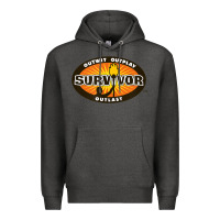 Charcoal Heather Survivor Outwit, Outplay, Outlast Premium Hoodie - FloraArt