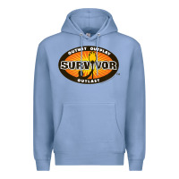 Colony Blue Survivor Outwit, Outplay, Outlast Premium Hoodie - FloraArt