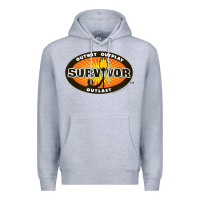 Heather Grey Survivor Outwit, Outplay, Outlast Premium Hoodie - FloraArt