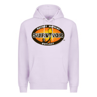 Lilac Survivor Outwit, Outplay, Outlast Premium Hoodie - FloraArt