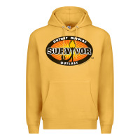 Mustard Survivor Outwit, Outplay, Outlast Premium Hoodie - FloraArt