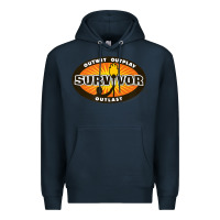 Navy Survivor Outwit, Outplay, Outlast Premium Hoodie - FloraArt
