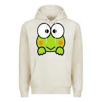 Oatmeal Heather keroppi Premium Hoodie - FloraArt