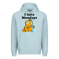 Blue Mist i hate monday Premium Hoodie - FloraArt