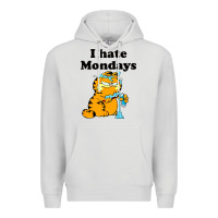 Dove Grey i hate monday Premium Hoodie - FloraArt