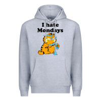 Heather Grey i hate monday Premium Hoodie - FloraArt