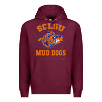 Burgundy Sclsu Muddogs Premium Hoodie - FloraArt